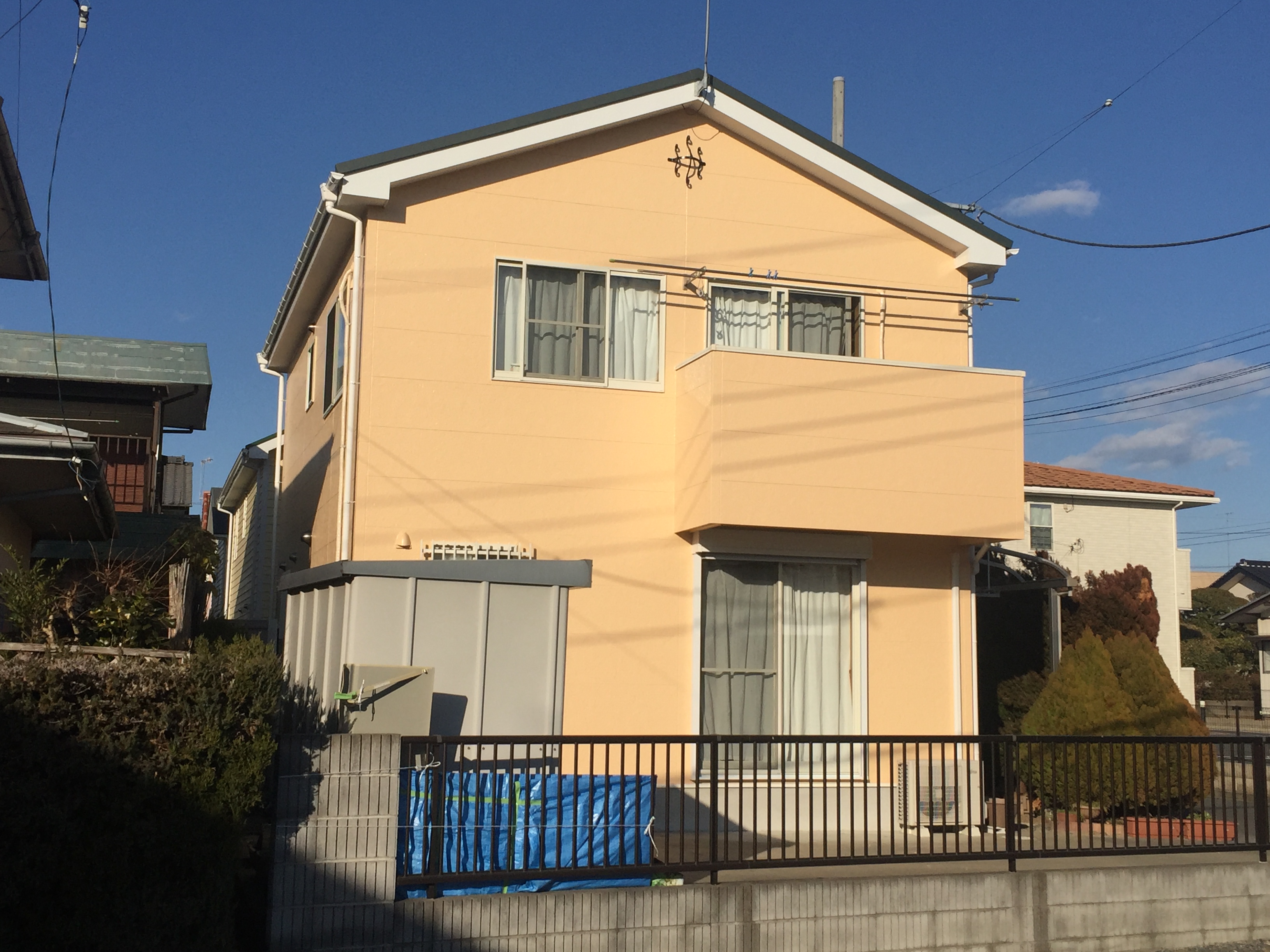屋根カバー　外壁塗装