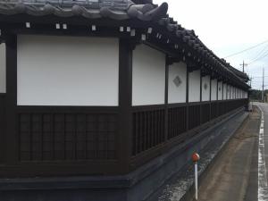 外構塗装　下見板　四脚門　2017/9/ｌ24